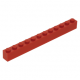 LEGO kocka 1x12, piros (6112)